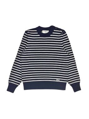 AMI Paris Sailor Striped Button Sweater L NWOT